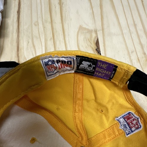Vintage Pittsburgh Steelers Starter 90s NFL Proline Hat Wool Yellow & Black - Picture 8 of 8