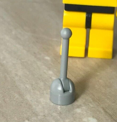New LEGO Gear Shift Stick Light Blue Gray Solid Color Race Car Airplane Space