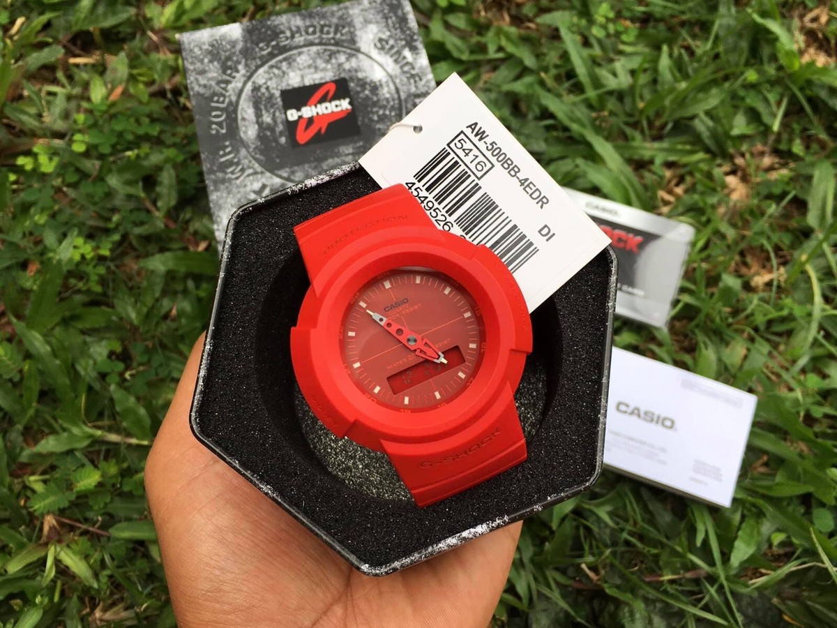 Casio G-Shock AW-500BB-4E Red Analog Digital Quartz Unisex Fashion