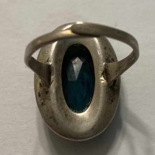 ANTIQUE 1930s GREEN CARVED FEMALE RING OVAL COCKTAIL Sz 8.5 ADJUSTABLE CAMEO - Picture 5 of 5