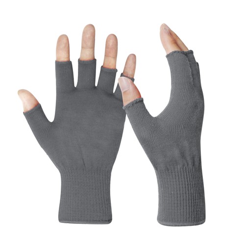 EvridWear Men Women Merino Wool Knit Liner Gloves Finger/Fingerless/Touchscreen - Picture 106 of 132
