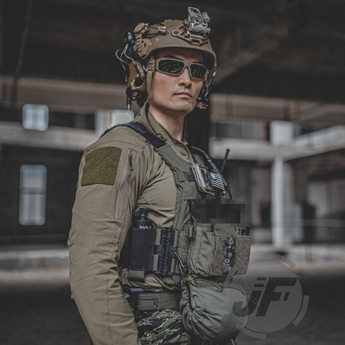 Low Vis LV-119 Slick Plate Carrier Tactical Quick Release Vest w/ Mag Cummerbund - Picture 7 of 11
