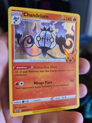 Chandelure 33/192 HOLO Pokemon Trick or Trade Halloween Pack Fresh RARE | eBay Chandelure 33/192 HOLO Pokemon Trick or Trade Halloween Pack Fresh RARE | eBay