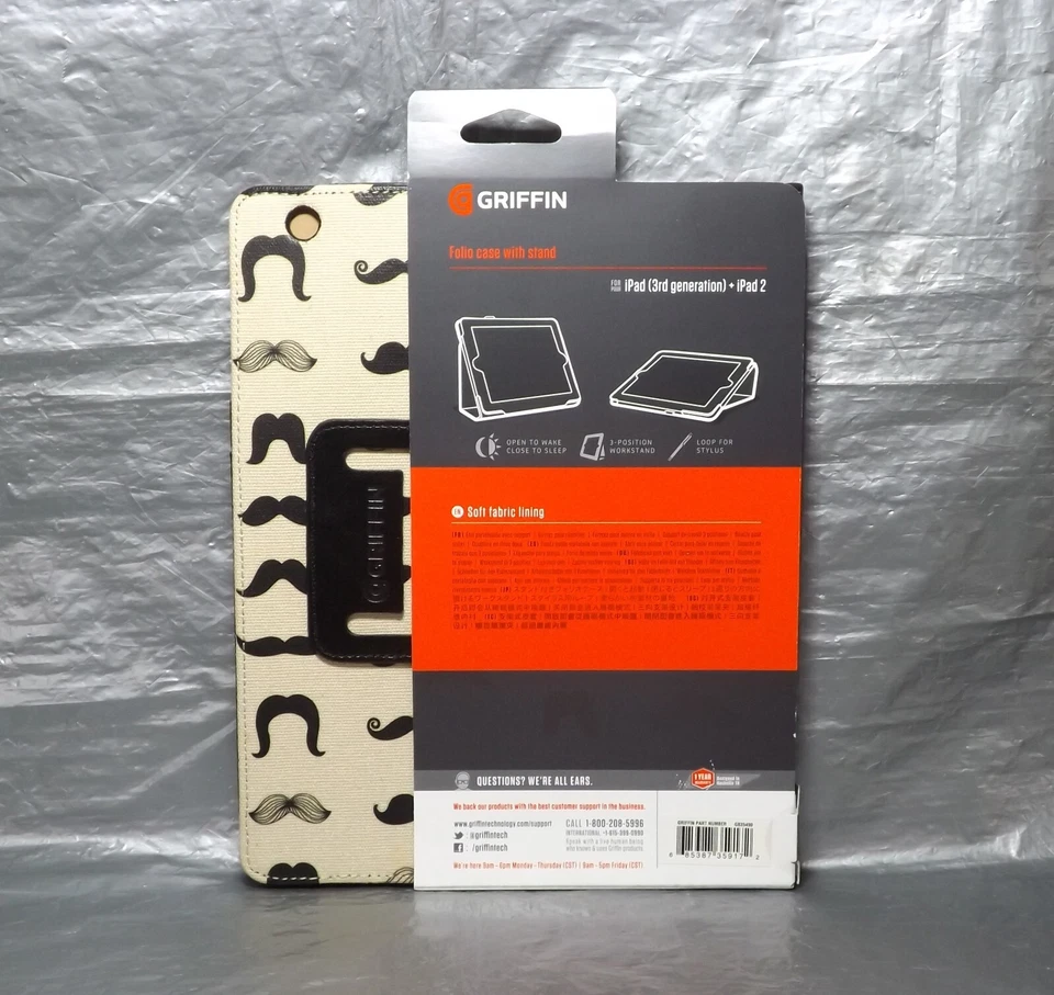 Griffin Protection Case For iPad 3rd Generation + iPad 2 Air Black Folding Folio - Image 2 of 4