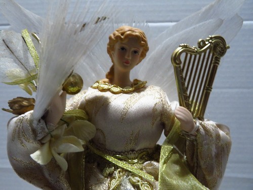 BEAUTIFUL FIBER OPTIC ANGEL FREE STANDING 13" A3 - Picture 4 of 9