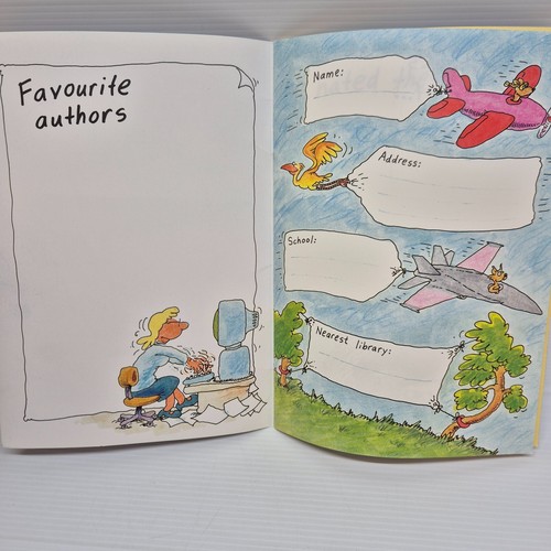 Vintage Sticker Book Plates 90s Cartoon Terry Denton in The Book Book - Bild 4 von 9