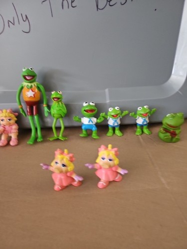 Lot Of 9 Vintage 80s 90s Muppets Kermit & Ms Piggy Tara Toy&Applause T8#133 - Picture 5 of 22