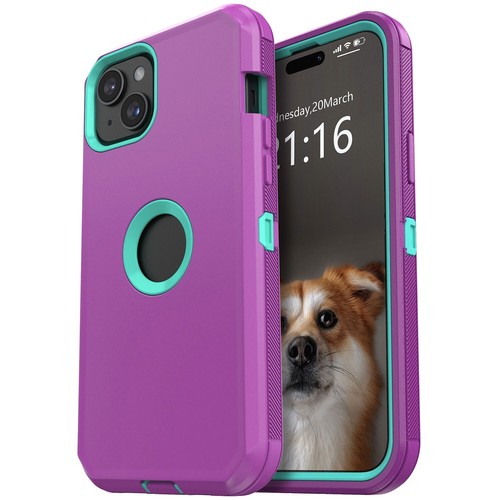 Funda blanda de goma a prueba de golpes con clip para cinturón para Apple iPhone 15/Pro Max/15 Plus - Imagen 64 de 92