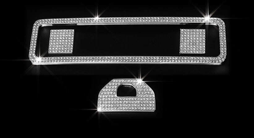 Borde de botón de estacionamiento de consola interior de cristal para Range Rover Evoque 2012-2018 Foto 3 de 4