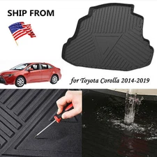 Fit for 2014-2019 Toyota Corolla TPO Rear Trunk Cargo Area Floor Liner Tray Mat