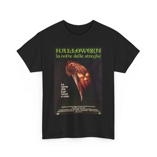 Halloween 1978 Cult Classic Italian Release Vintage Movie Poster T-Shirt - Picture 4 of 13