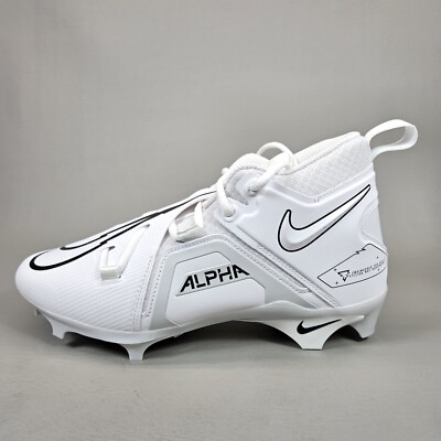Nike Alpha Menace Pro 3 Football Cleats White & Black CT6649-109