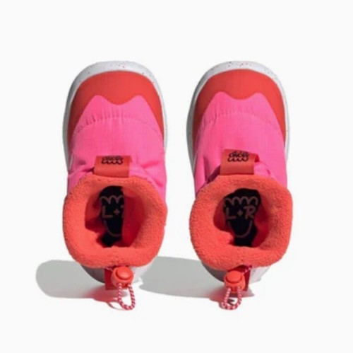 new adidas MONOFIT BOOTS Toddler Baby Girl sz 6K Pink Snow Winter Shoes - Picture 3 of 4