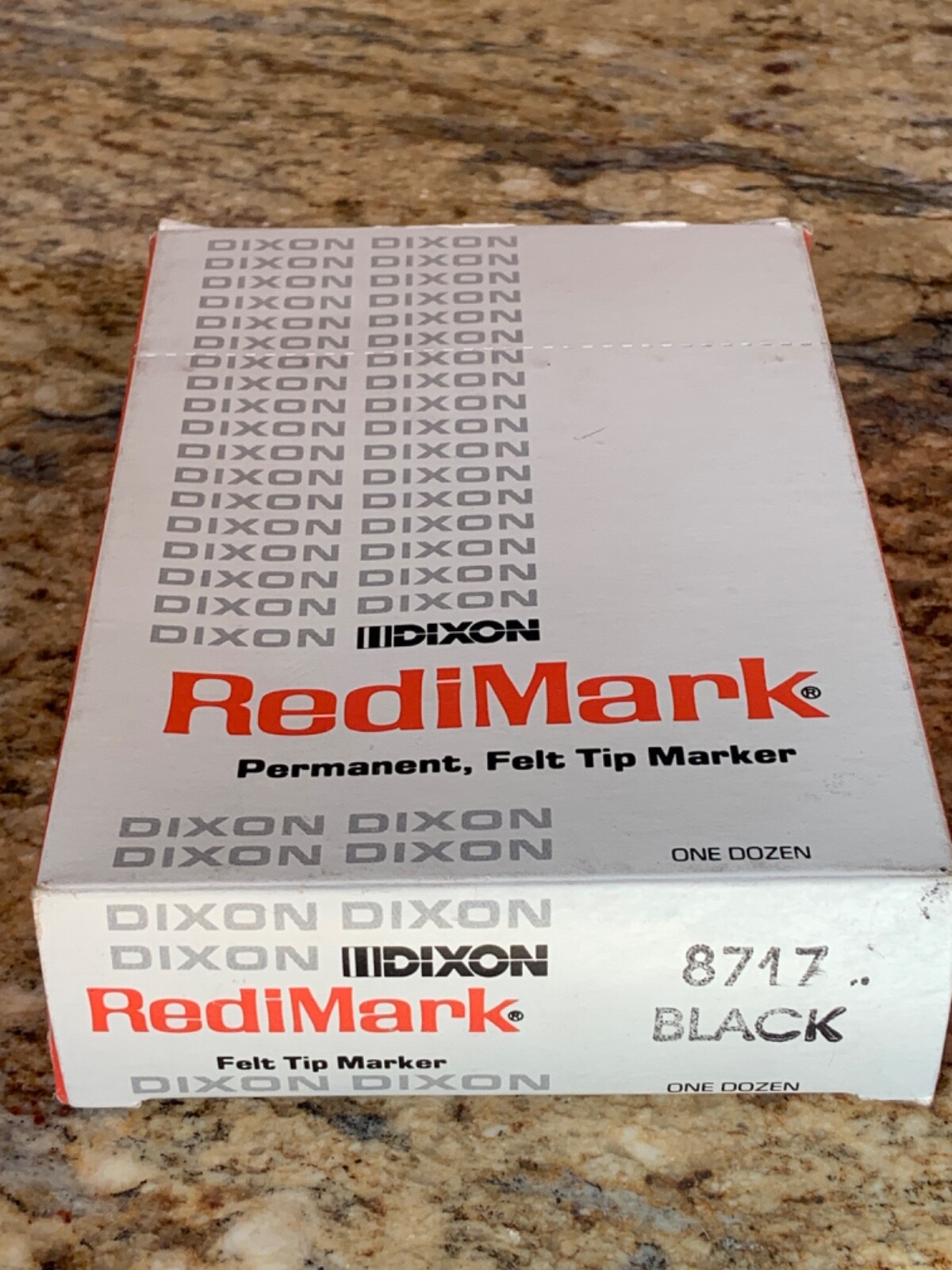 Dixon Felt Tip Markers, Pack of 12 Black, Made in USA-image