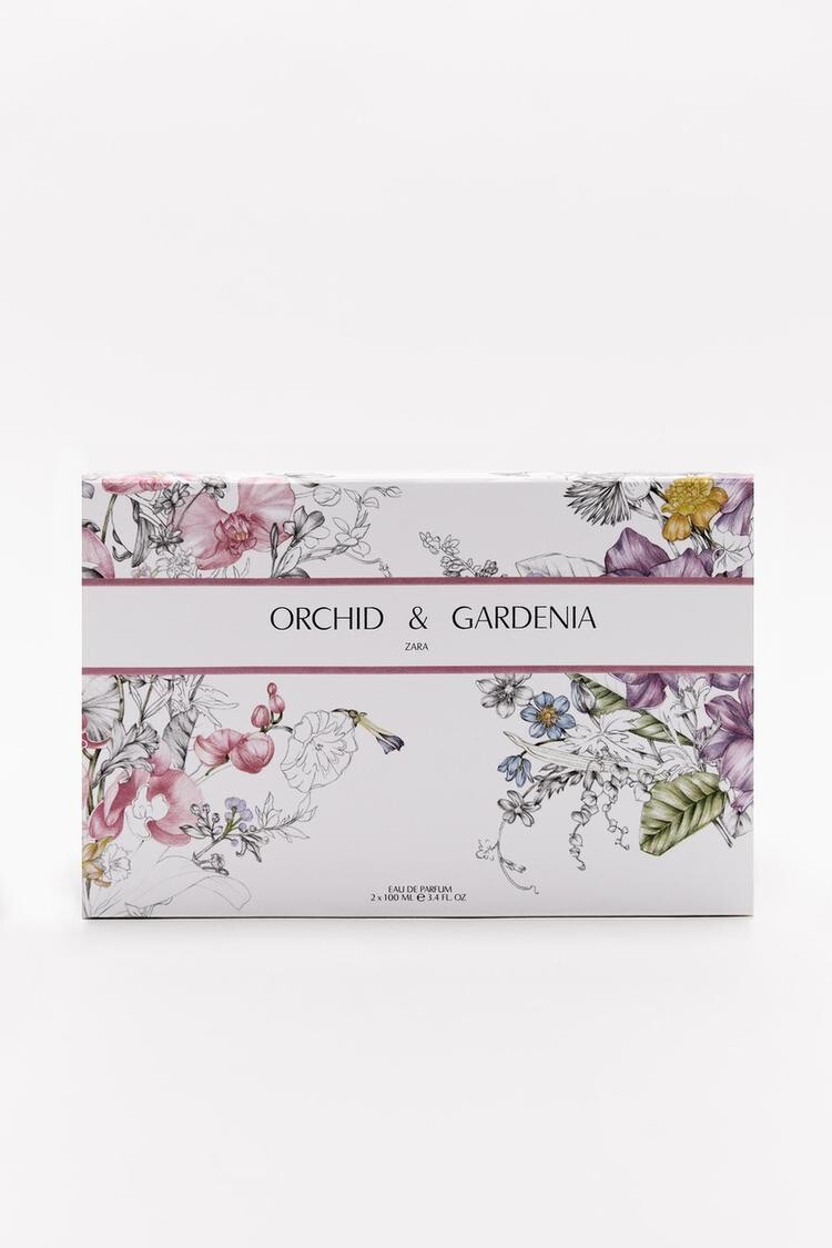 New ZARA GARDENIA & ORCHID Collection 2X each EDP Spray Box Set