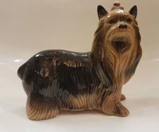 Vintage Coopercraft Yorkshire Terrier Pottery Height 17 cm Width 19 cm