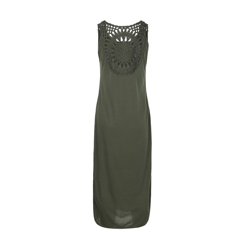 Womens Summer Sleeveless Maxi Tank Dress Holiday Beach Side Split Long Sundress - Picture 14 of 19