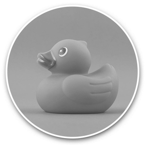 2 x Vinyl Stickers 7.5cm (bw) - Blue Toy Duckling Bath Time Baby Boy #37621 - 第 1/9 張圖片
