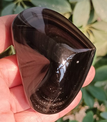 140g Natural Rainbow Cat Eye Obsidian Quartz Crystal Heart Healing - Picture 9 of 11