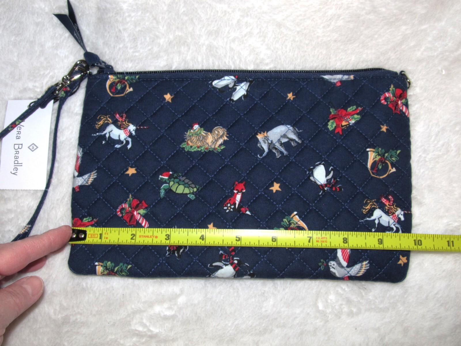 NWT Vera Bradley RFID Convertible Wristlet Small Purse in Snow Globe Motifs 🐧❄