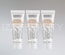 3x Kiehl's Calendula Deep Cleansing Foaming Face Wash 1 fl oz Each New