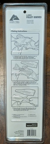 2 Pack Ozark Trail 6" Fish Fillet Knives Soft Touch Handle Ultra Sharp Blades - Picture 3 of 3