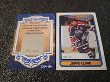 JARRI KURRI BuyBack 1990-91 O-PEE-CHEE Highlight On Card Auto #5