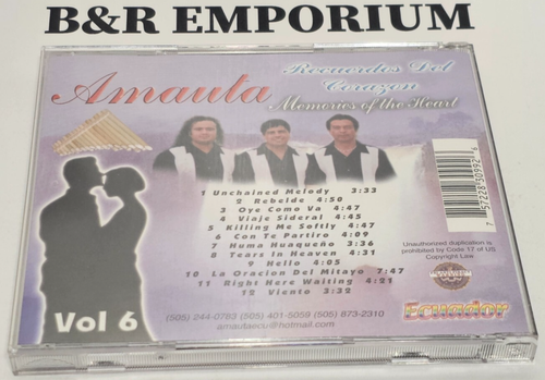 Amauta - Recuerdos Del Corazon = Memories Of The Heart (???? Ecuador) - Used CD - Imagen 3 de 3