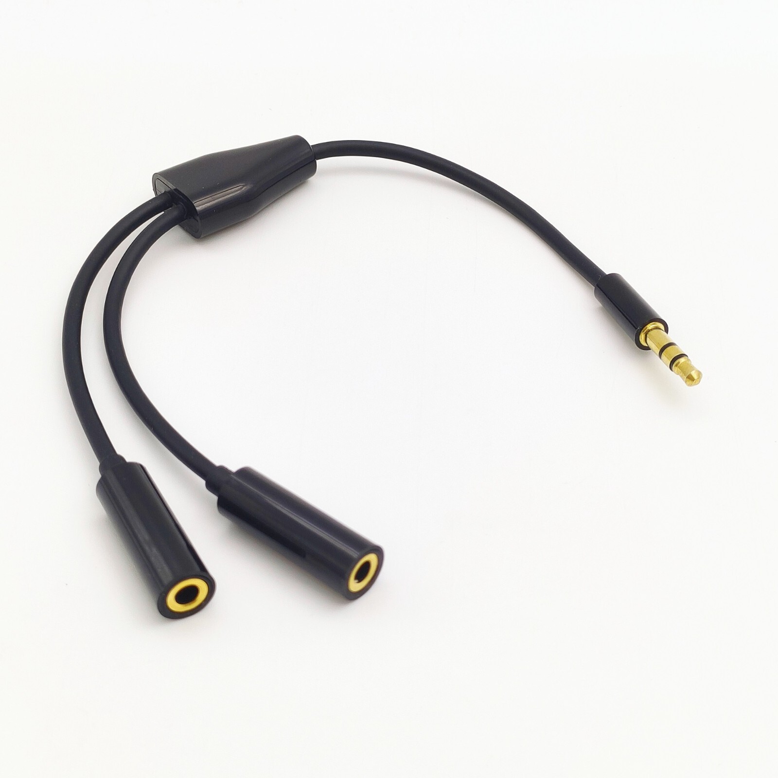 FLEAVER 2PACK 3.5mm spliter audio cable tereo Y Splitter Aux Extension 20CM