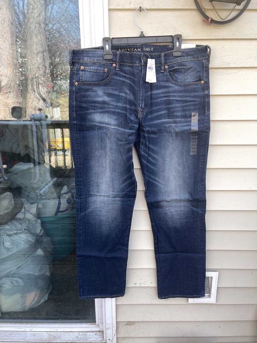 american eagle ae flex relaxed straight jean darkness falls