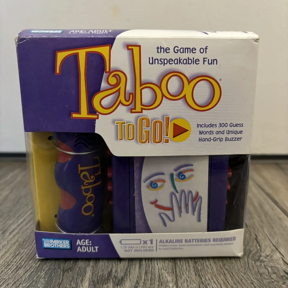 Taboo To Go Travel Board Game Parker Brothers 2007 NEW Open Box ToGo Hasbro - Image 3 of 4