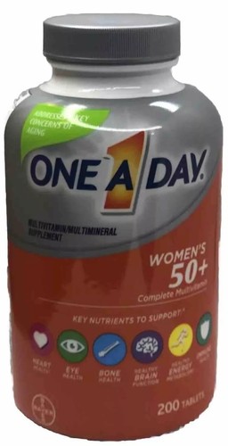 3 Bayer One A Day Women’s 50+ Healthy Advantage Multivitamin 200 Tablet Exp 8/25 - Picture 2 of 5