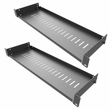 2 Pack Of 1u Disassembled Vented Cantilever Server Rack Mount Shelf 6" 154mm