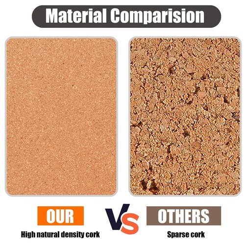 SUNGIFT Cork Board 12"x12" - 1/2" Thick Square Bulletin Boards 6 Pack Cork Ti... - Picture 2 of 7