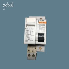 MERLIN GERIN 32 AMP TYPE 2 M6 30mA DOUBLE POLE RCBO TYPE AC V45NC 12999
