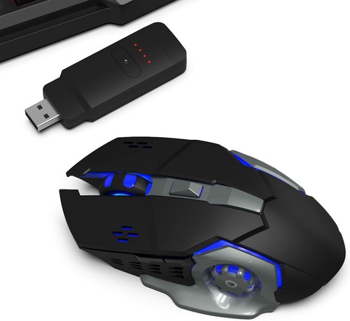 DARKWALKER FO217W WIRELESS TASTIERA E MOUSE SET PER NINTENDO SWITCH PS4 XBOX - Foto 6 di 7