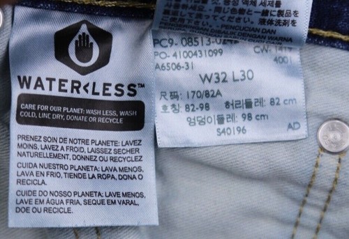 Pantalones de mezclilla Levi's 513 2019 ajustados rectos lavados medianos talla 32x30 (MSR 33x29) - Imagen 3 de 9