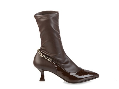 Authentic Marino Fabiani Italian Designer Bootie New Collection Brown