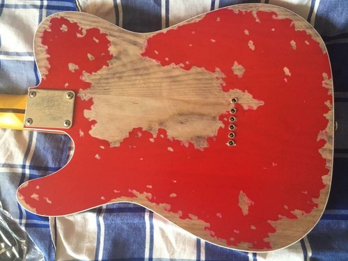Relic Studio Aged Red Electric Guitar 100% Handmade Ash Body Old Hardware - Imagen 3 de 7