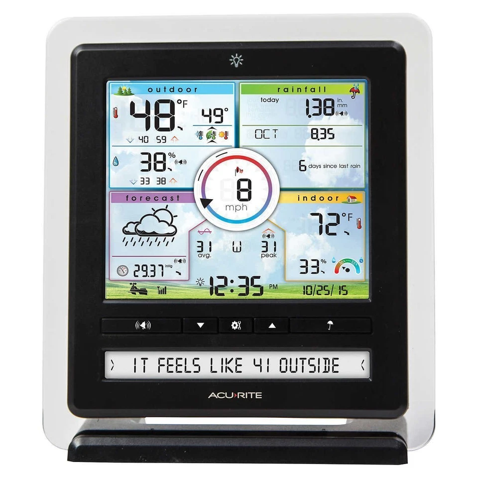 Estación meteorológica inalámbrica interior/exterior AcuRite Iris (5 en 1) (01536M) Foto 3 de 4