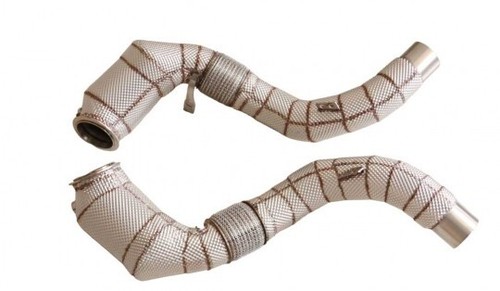 Catted Downpipes w/HS, BMW X5/X6/750i/550i/650i 2012-18 w/slip connections - 第 1/1 張圖片