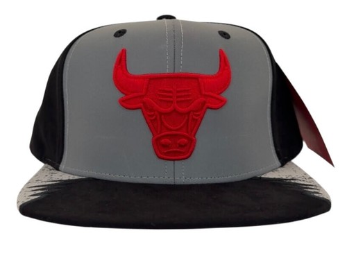 Mitchell & Ness NBA Chicago Bulls Day 5 Gray & Black Snapback Hat, Cap, New - 第 1/11 張圖片