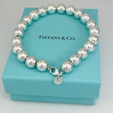 8 inch Tiffany  Co HardWear Bead Ball Bracelet in Sterling Silver Authentic