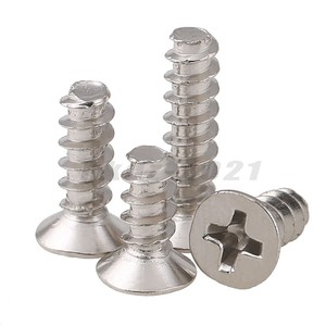 M1.2~M4 Laptop Computer Phone Flange Round Head Self Tapping Screw-Ni Plated