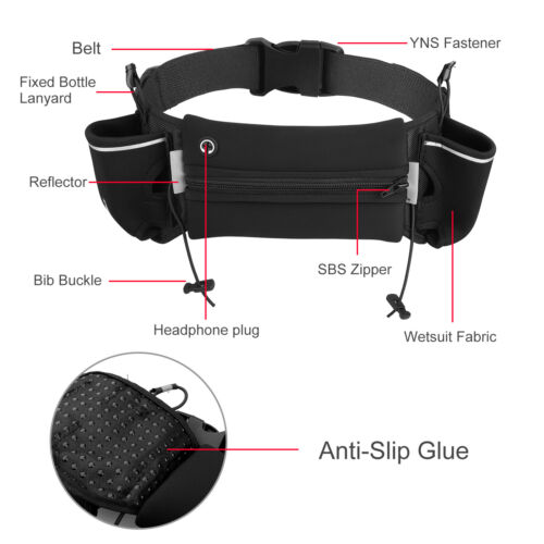 Waterproof Fanny Pack Waist Belt Bag Purse Outdoor Sport Running Camping Hiking - Picture 6 of 12