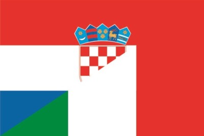 Flaggenkette Deutschland-Kroatien – 6,2 M Mit 8 Flaggen (30x45 Cm), Wetterfest