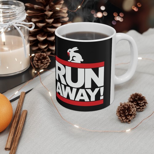 Run Away Rabbit | Mug | 11 or 15 oz | Monty Python | Killer Rabbit | Color Morph - Picture 5 of 11