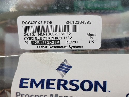 MONTAJE TECLADO PLACA CONTROL FISHER DC6400X1-ED5 - RECONSTRUCCIÓN CERTIFICADA EMERSON - Imagen 2 de 10