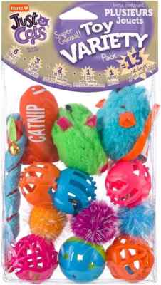 HARTZ Just For Cats Toy Variety Pack CATNIP- 13 Pieces NEW