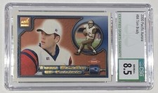 2000 Pacific Aurora TOM BRADY Rookie CARD #84 CSG 8.5 Patriots Near Mint